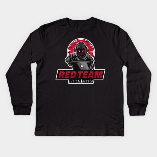 Red Team | Hacker Design Kids Long Sleeve T-Shirt